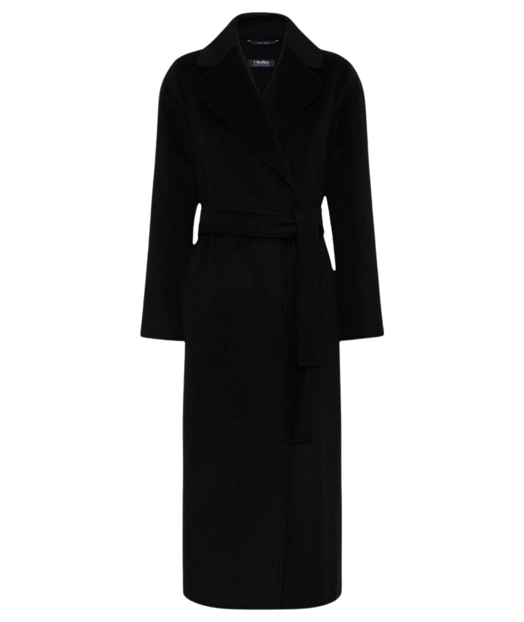 'S MAX MARA Черное шерстяное пальто, фото 1