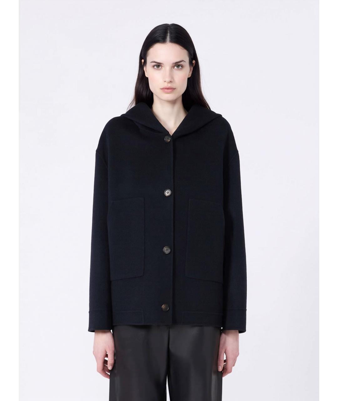 'S MAX MARA Темно-синее шерстяное пальто, фото 3
