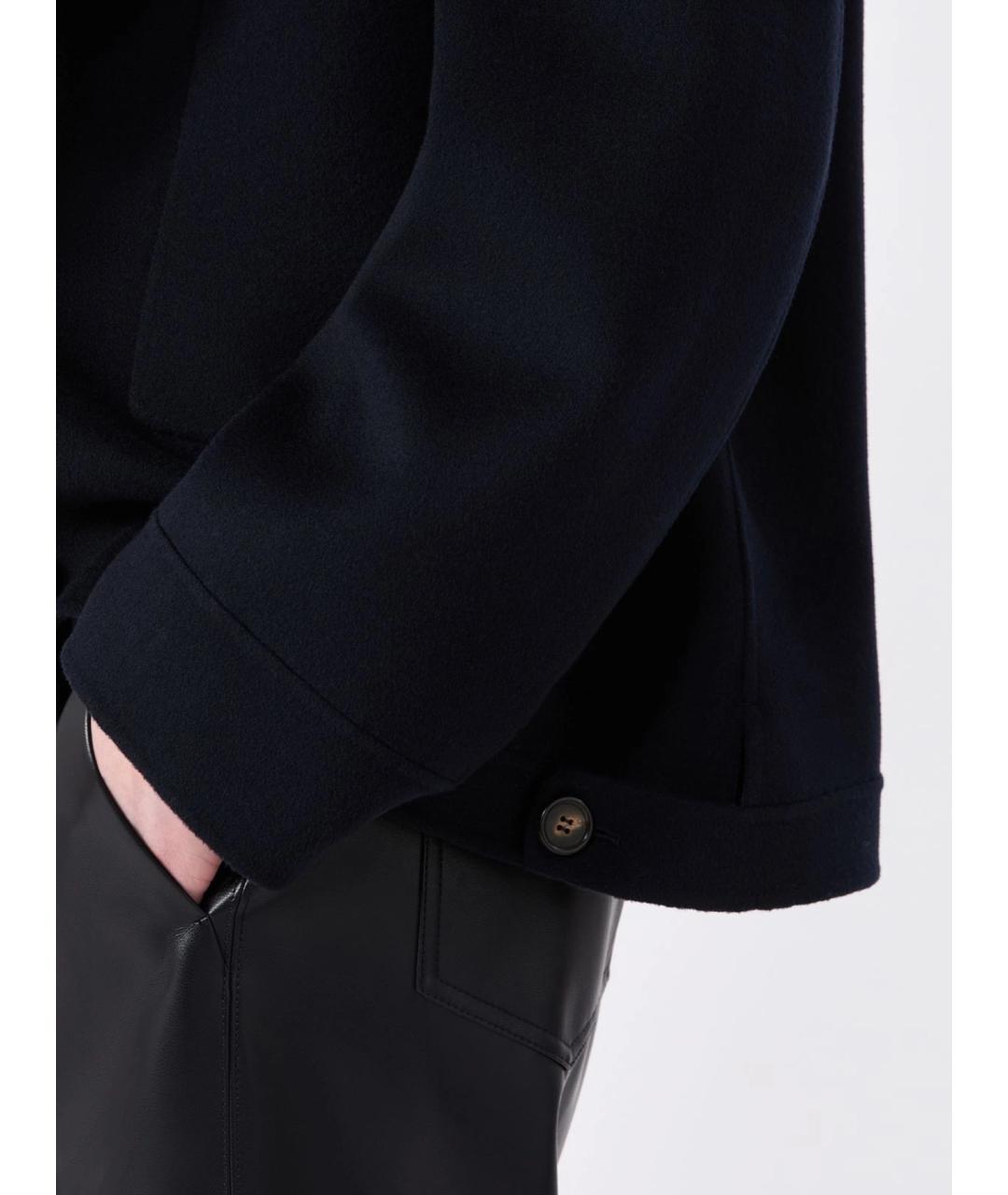 'S MAX MARA Темно-синее шерстяное пальто, фото 5