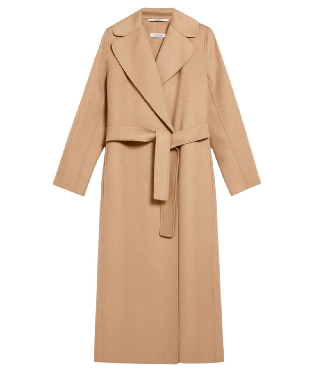 'S MAX MARA Бежевое шерстяное пальто, фото 1