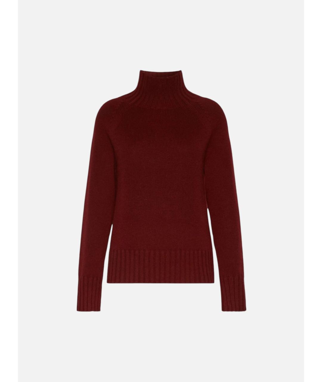 'S MAX MARA Бордовая шерстяная водолазка, фото 5