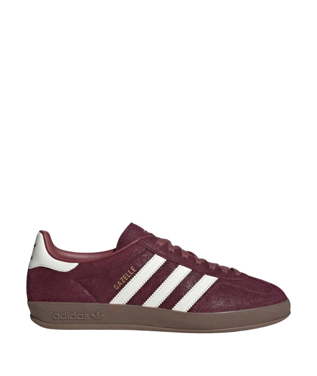 ADIDAS Красные замшевые кеды, фото 1