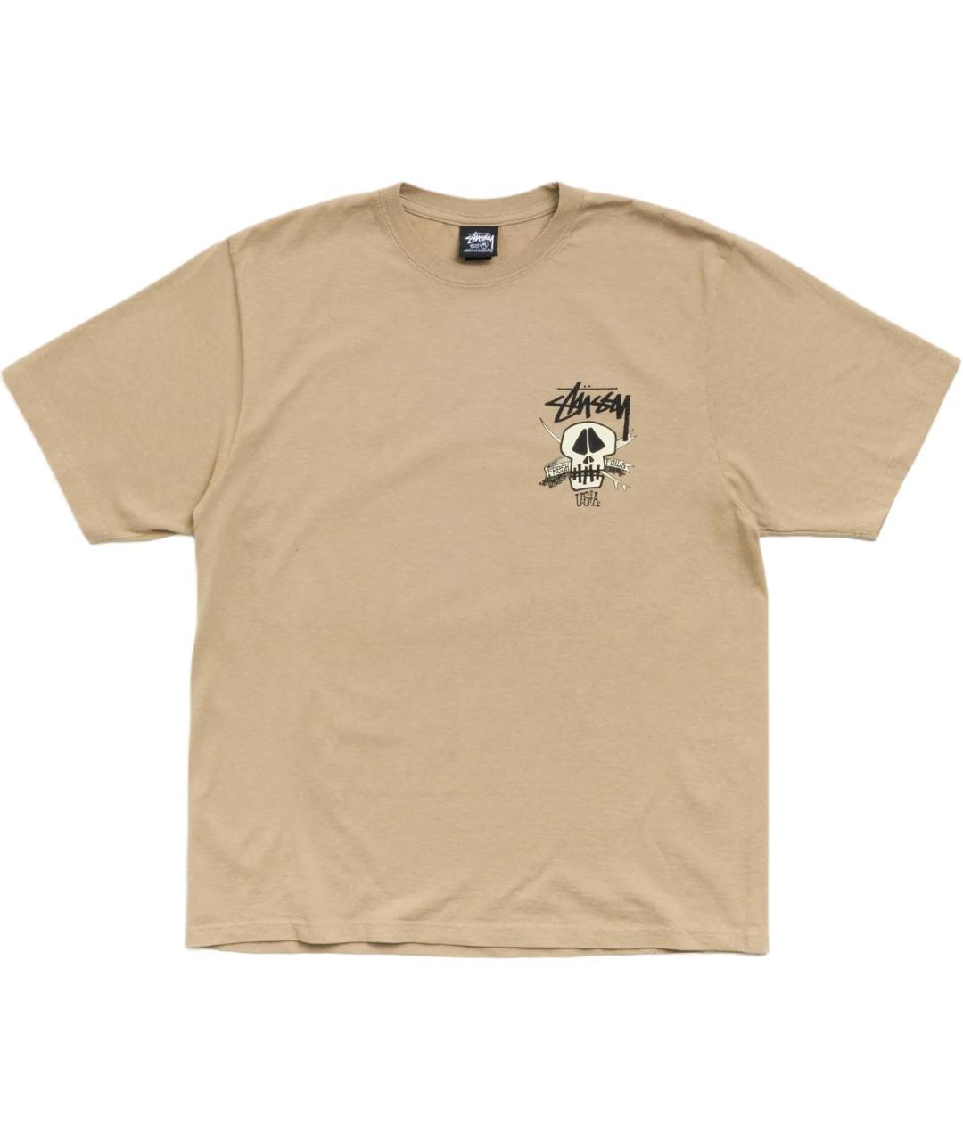 STUSSY Бежевая футболка, фото 1