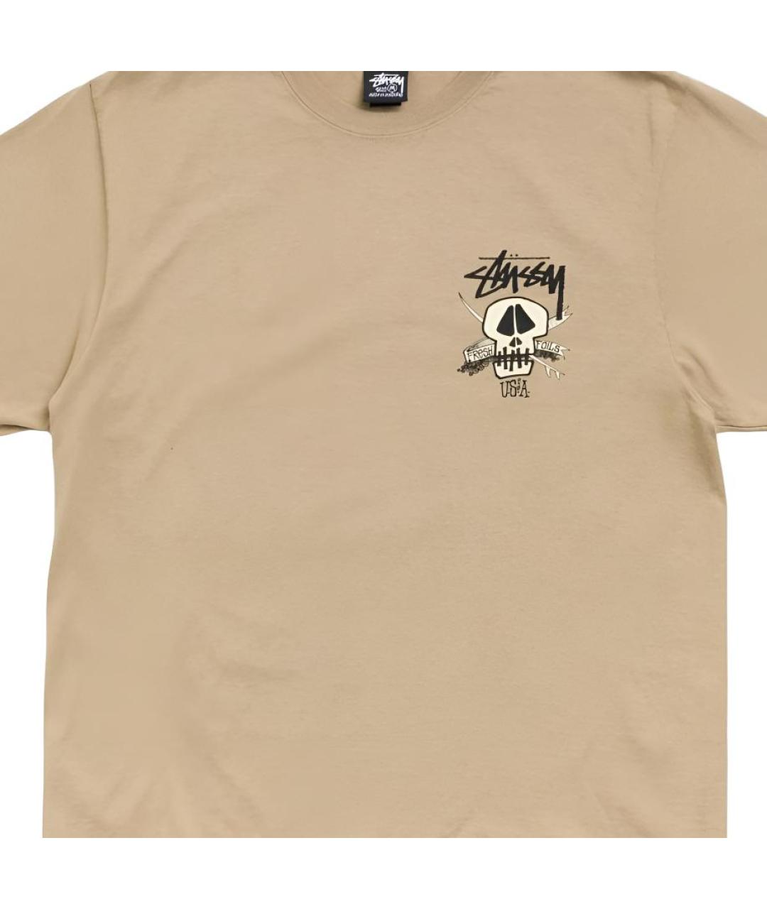 STUSSY Бежевая футболка, фото 3