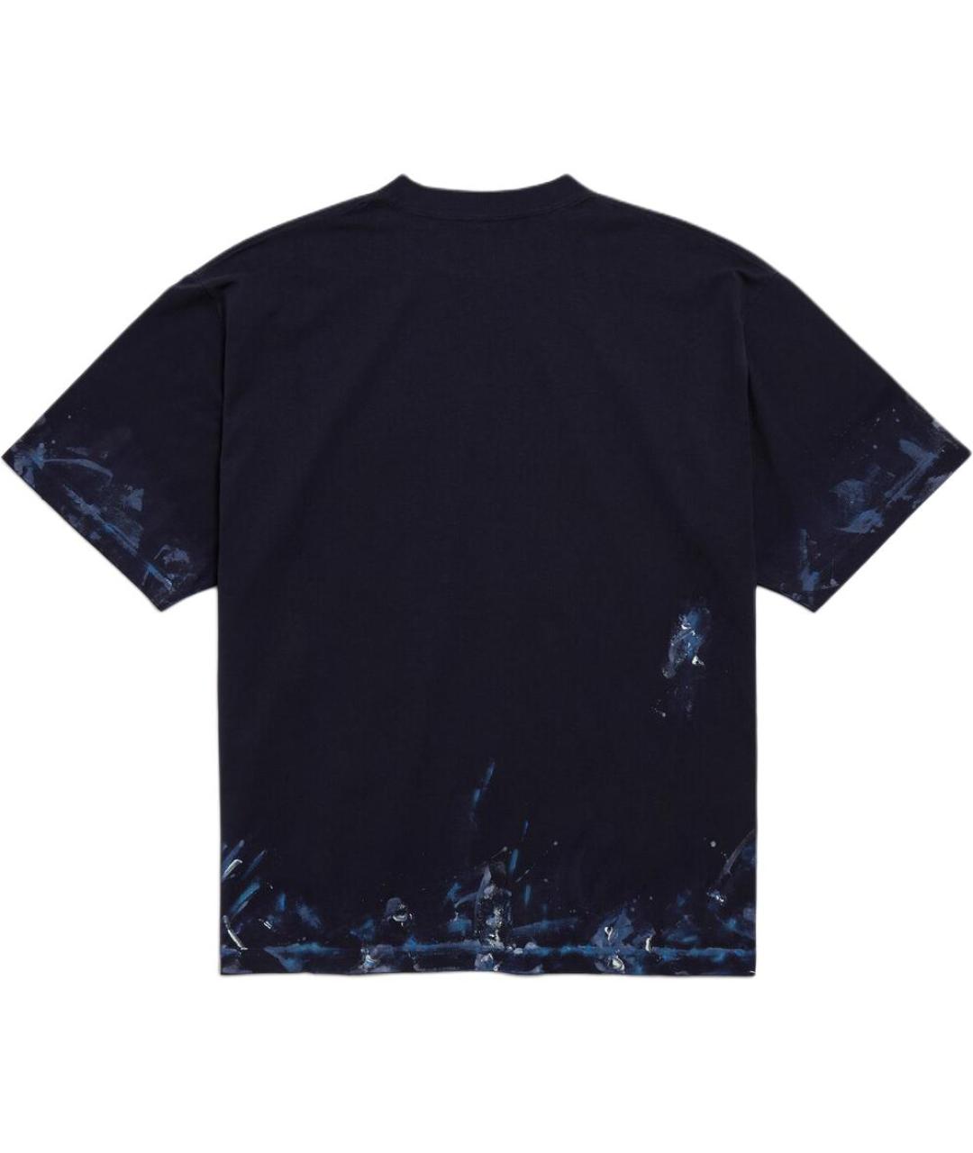 BALENCIAGA Темно-синяя футболка, фото 3