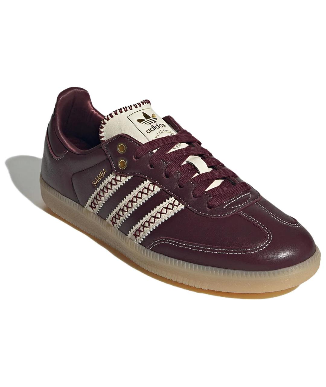 ADIDAS Бордовые кеды, фото 3