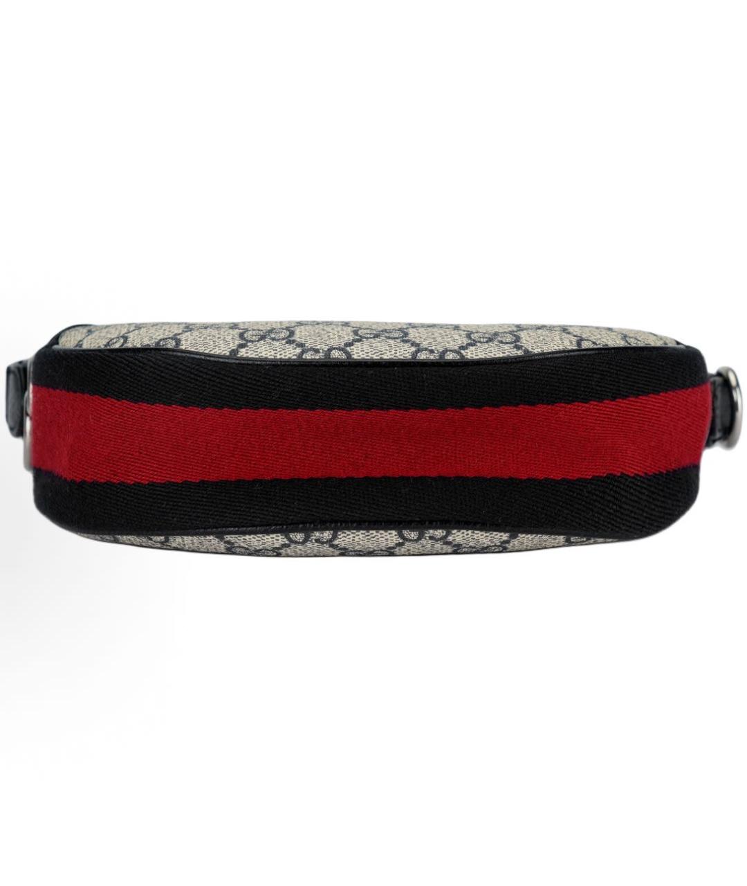 GUCCI Черная тканевая сумка с короткими ручками, фото 3