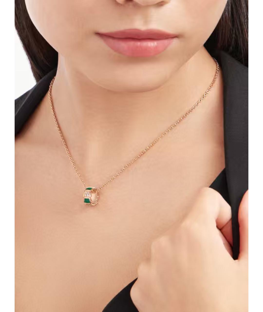 BVLGARI Золотое колье из розового золота, фото 3