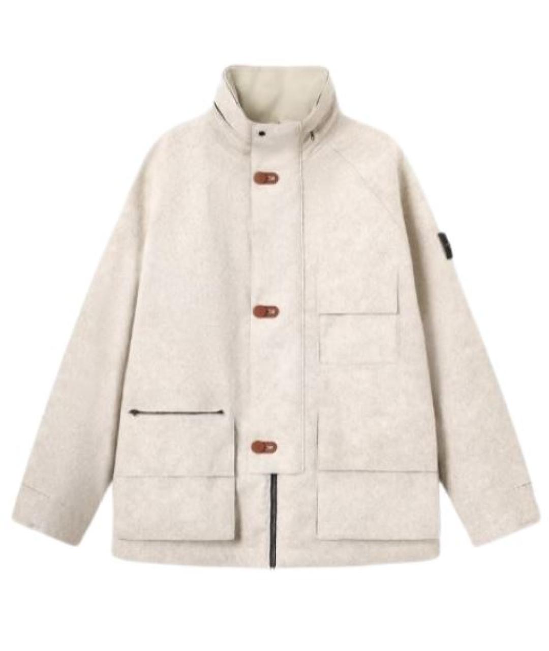 STONE ISLAND Бежевое пальто, фото 1