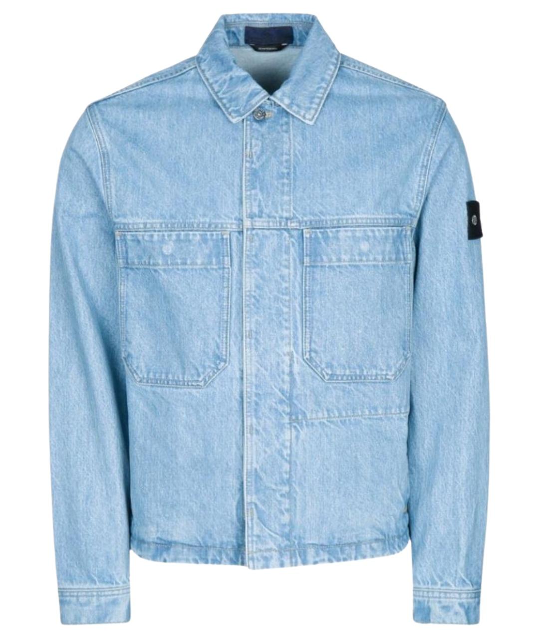 STONE ISLAND Голубая деним куртка, фото 1