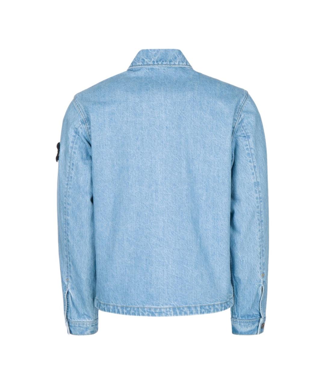 STONE ISLAND Голубая деним куртка, фото 3