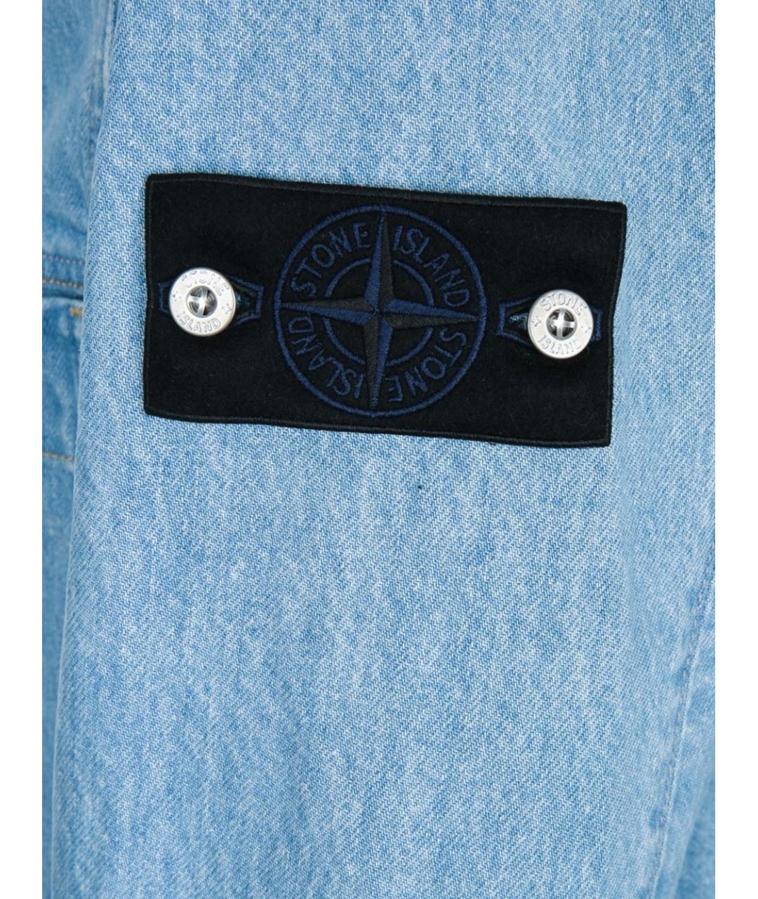 STONE ISLAND Голубая деним куртка, фото 2