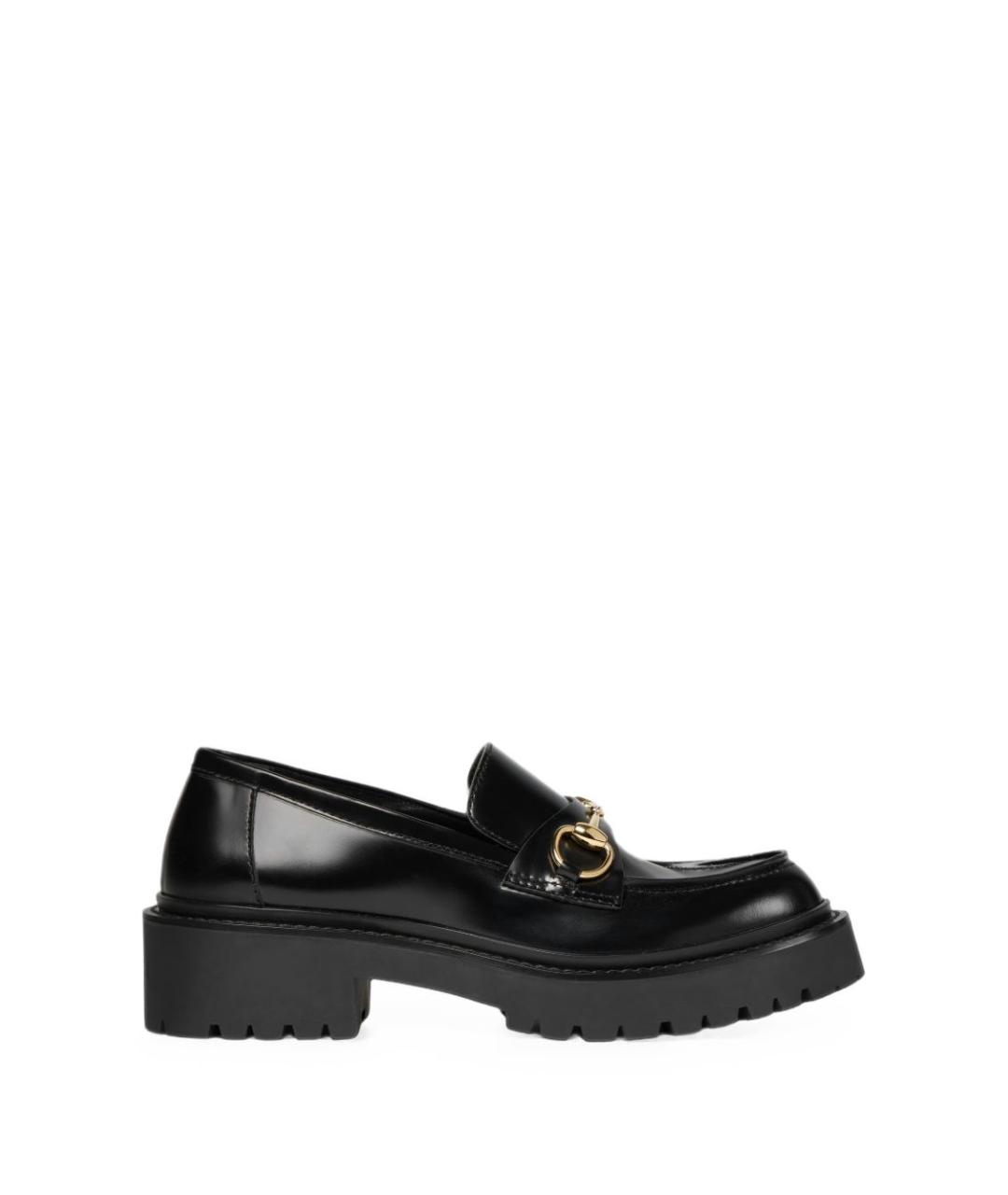 GUCCI Черные кожаные лоферы, фото 5