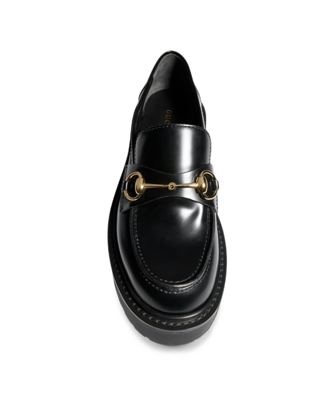 GUCCI Черные кожаные лоферы, фото 2