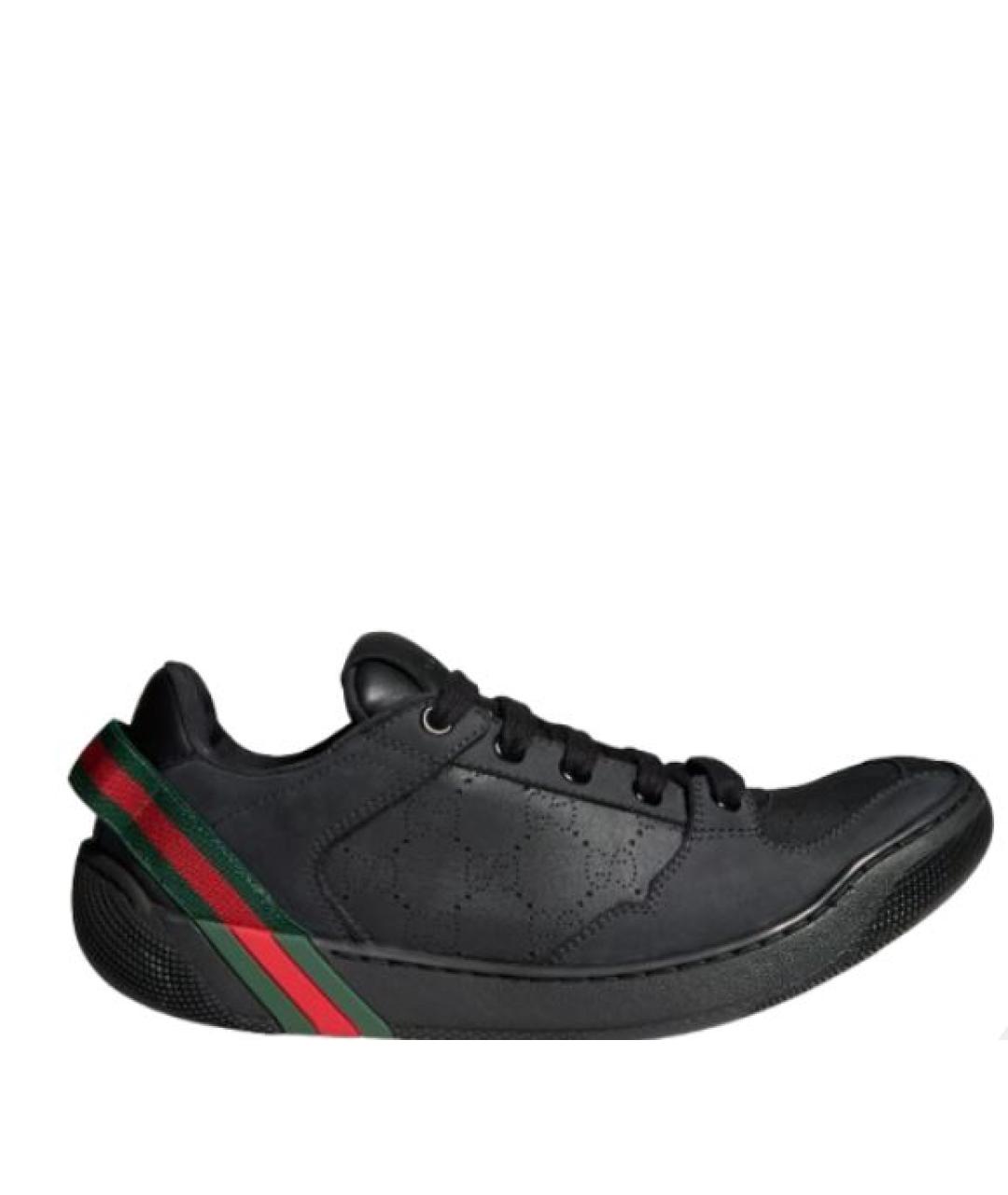 GUCCI Черные текстильные кроссовки, фото 1