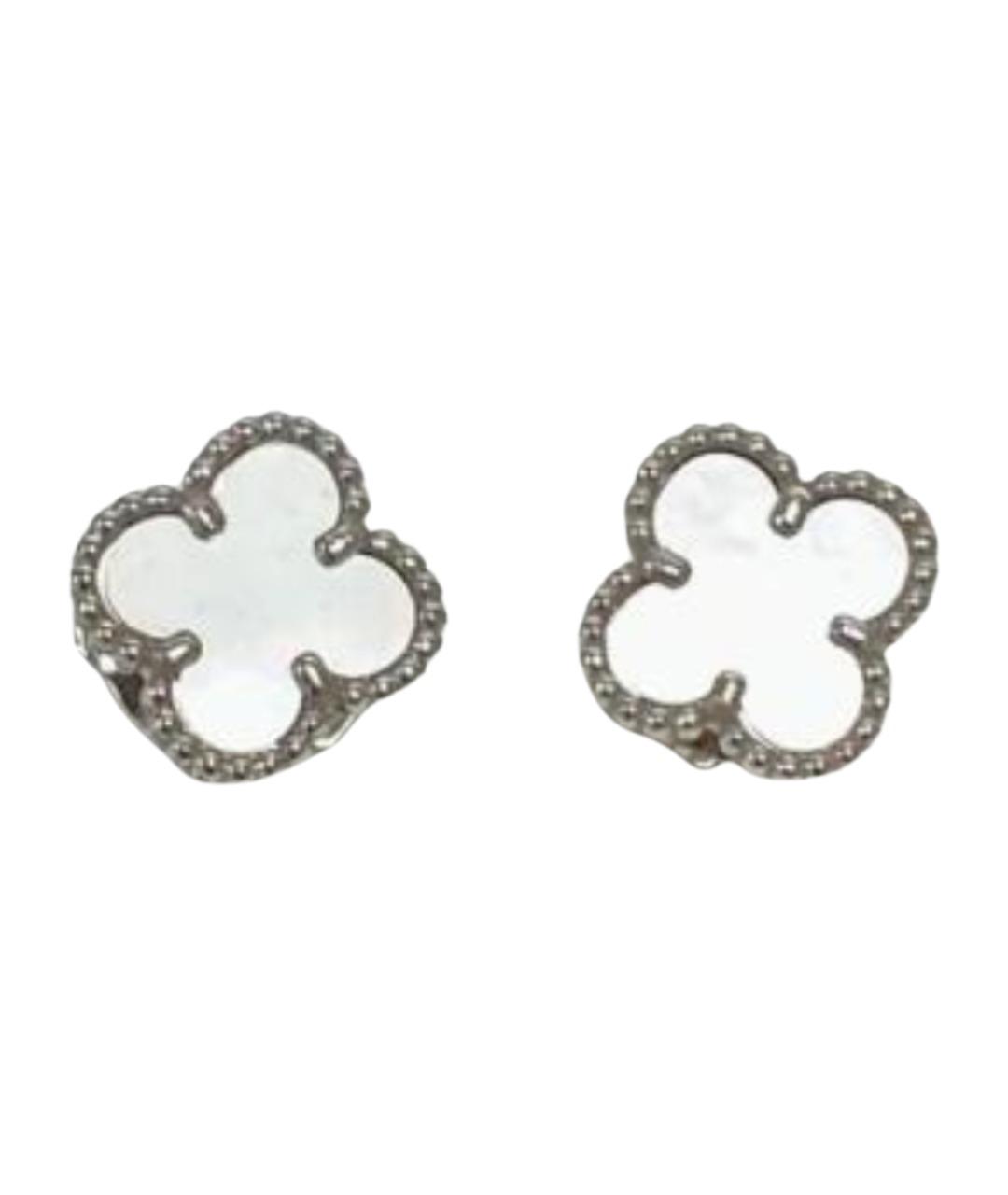 VAN CLEEF & ARPELS Серебряные серьги из белого золота, фото 1