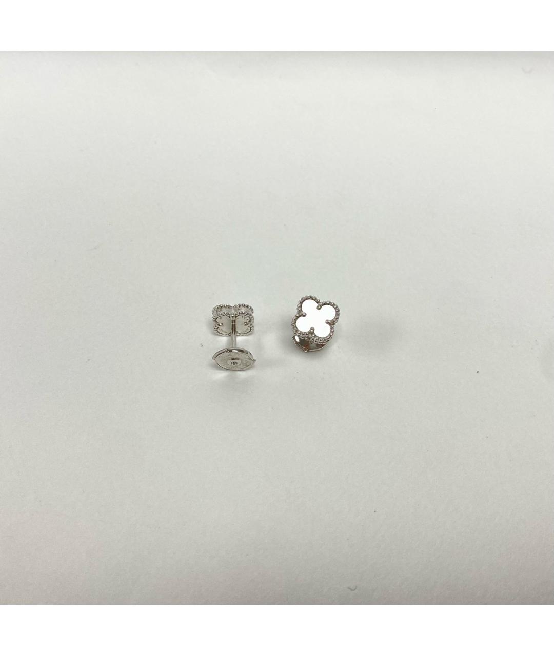 VAN CLEEF & ARPELS Серебряные серьги из белого золота, фото 7