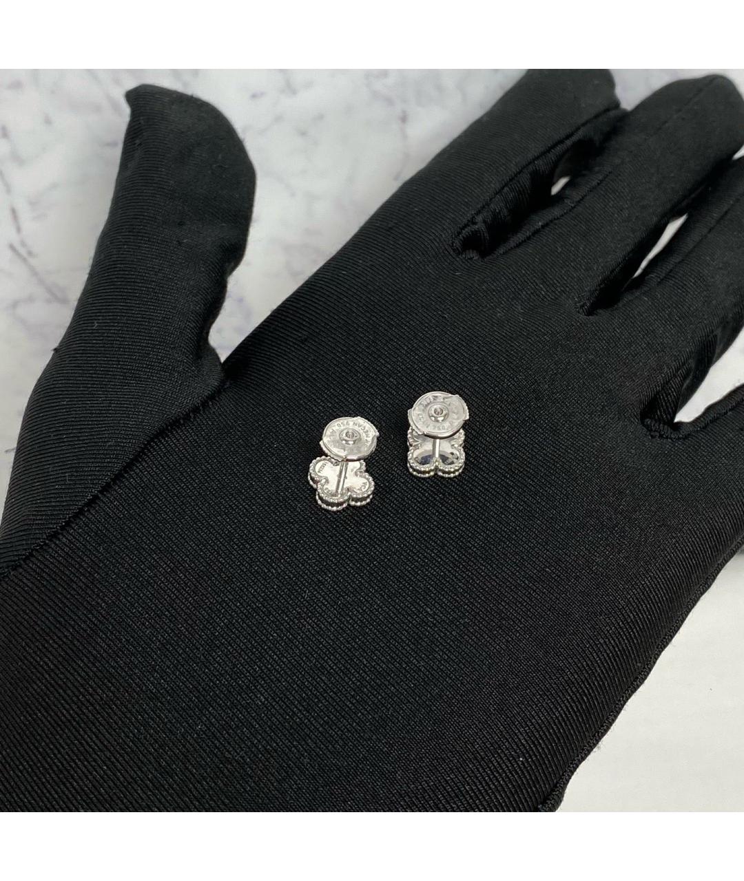 VAN CLEEF & ARPELS Серебряные серьги из белого золота, фото 6
