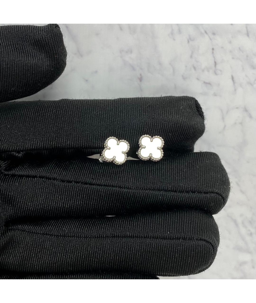 VAN CLEEF & ARPELS Серебряные серьги из белого золота, фото 2