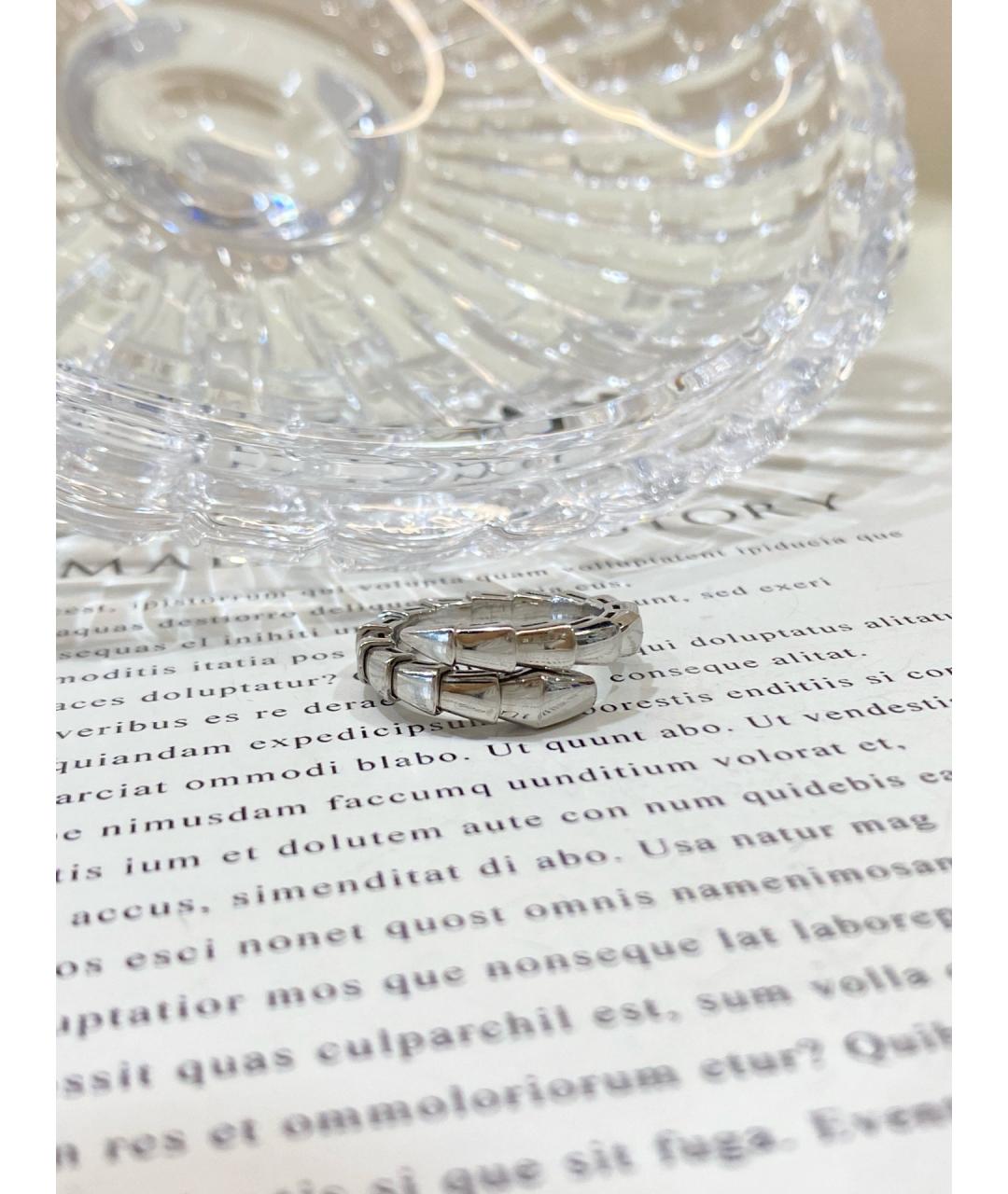 BVLGARI Серебряное кольцо из белого золота, фото 5