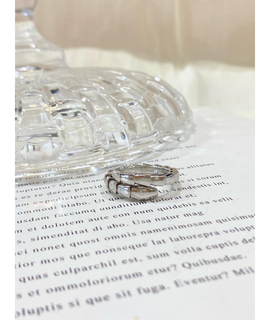 BVLGARI Серебряное кольцо из белого золота, фото 7
