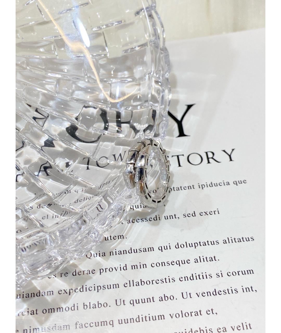 BVLGARI Серебряное кольцо из белого золота, фото 6