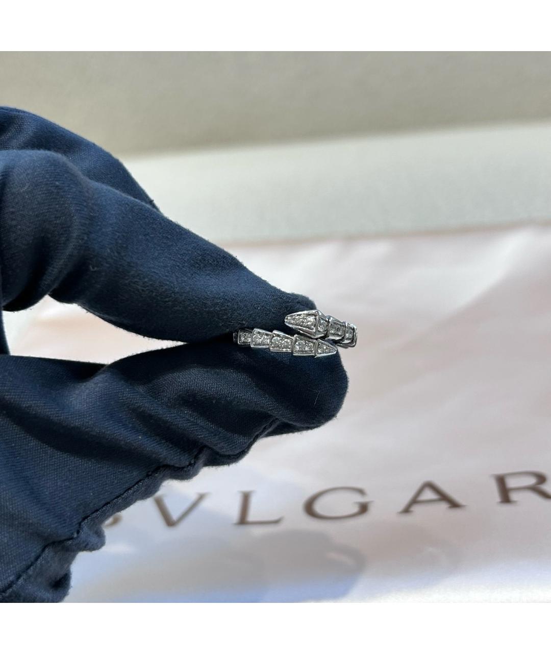 BVLGARI Серебряное кольцо из белого золота, фото 5