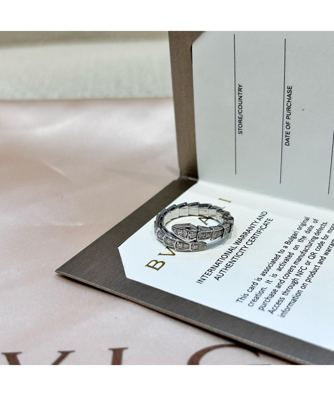 BVLGARI Серебряное кольцо из белого золота, фото 9