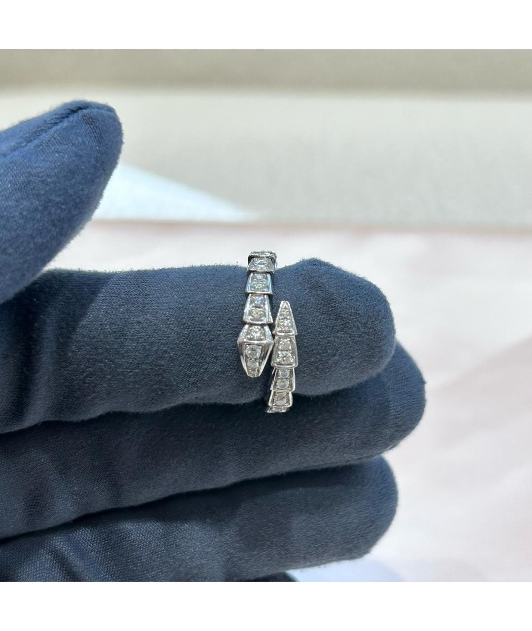 BVLGARI Серебряное кольцо из белого золота, фото 4