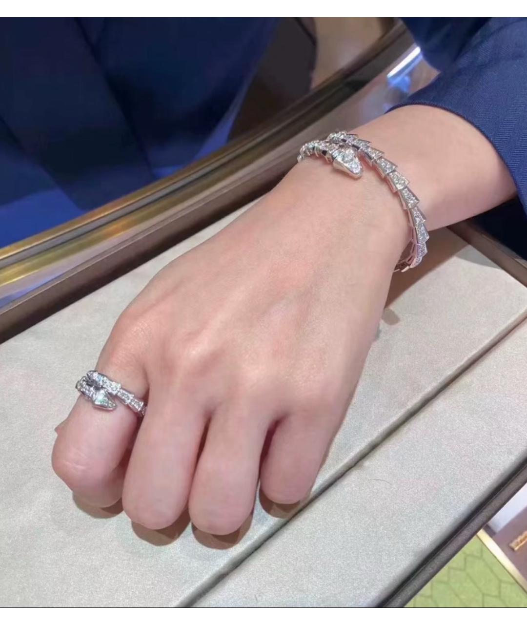 BVLGARI Серебряное кольцо из белого золота, фото 8
