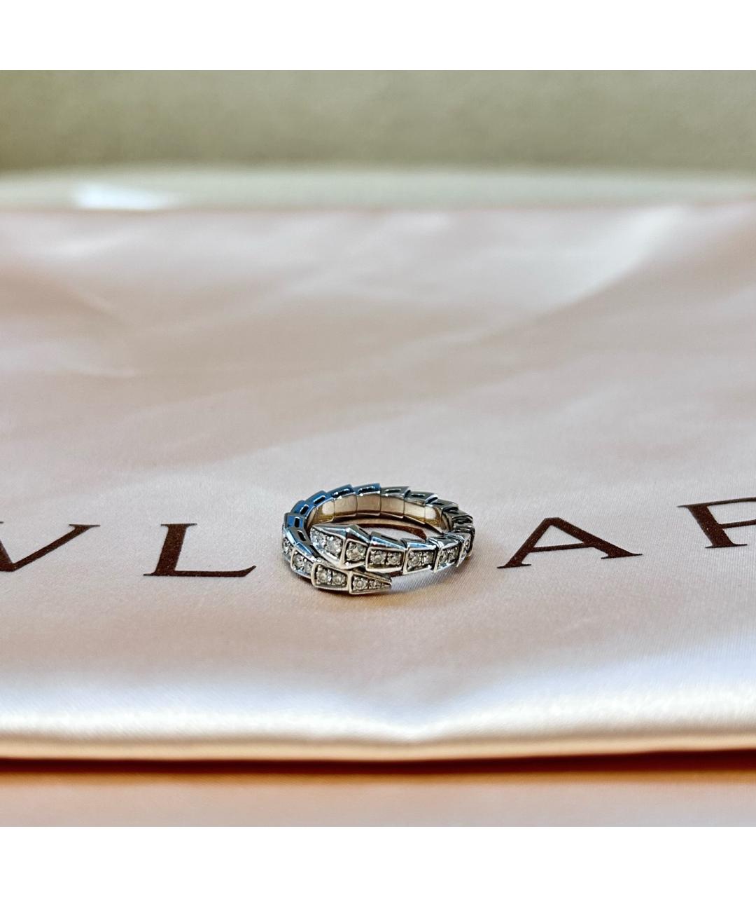 BVLGARI Серебряное кольцо из белого золота, фото 2
