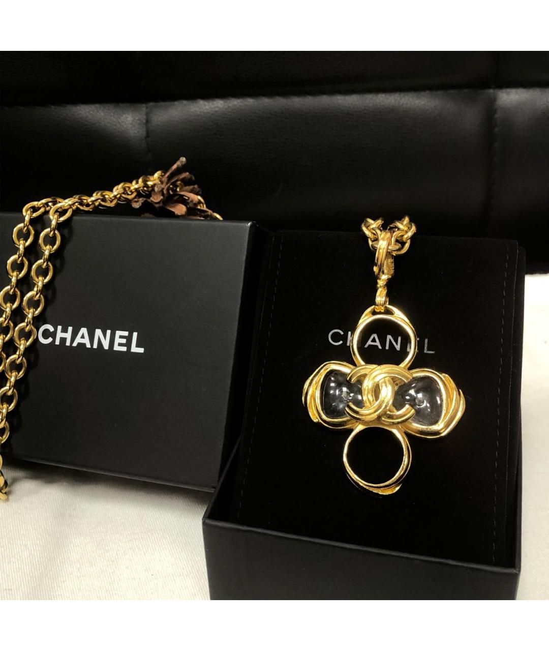 CHANEL Золотое колье, фото 8