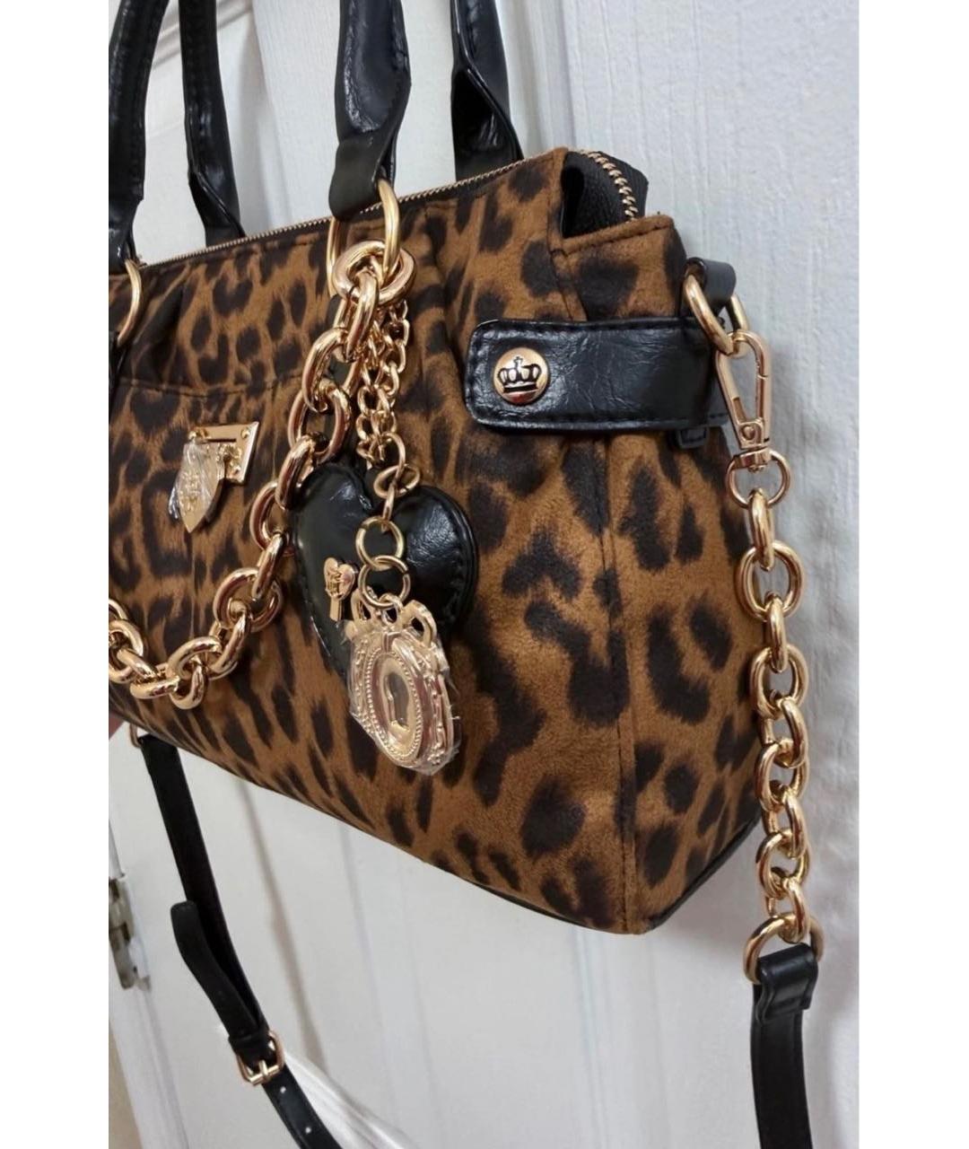 JUICY COUTURE Коричневая сумка с короткими ручками, фото 2