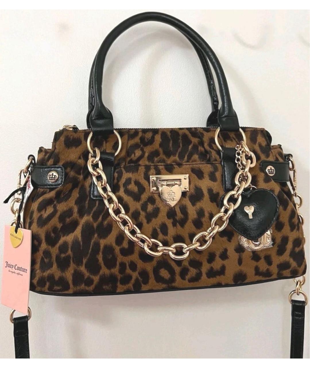 JUICY COUTURE Коричневая сумка с короткими ручками, фото 5