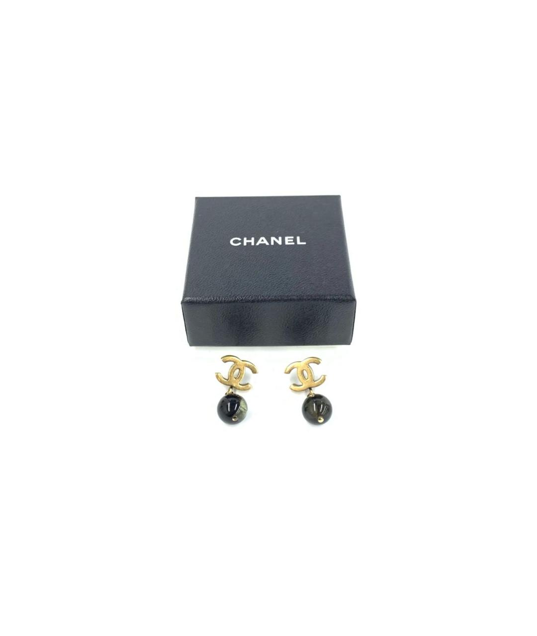 CHANEL Золотые серьги, фото 3