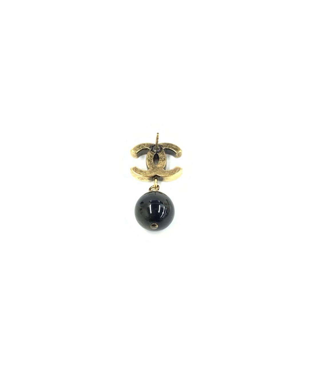 CHANEL Золотые серьги, фото 2