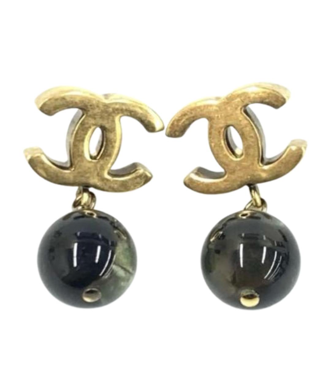 CHANEL Золотые серьги, фото 1