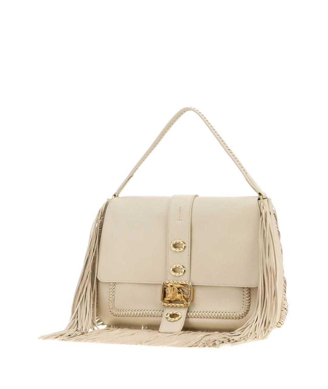 BURBERRY Бежевая кожаная сумка через плечо, фото 2