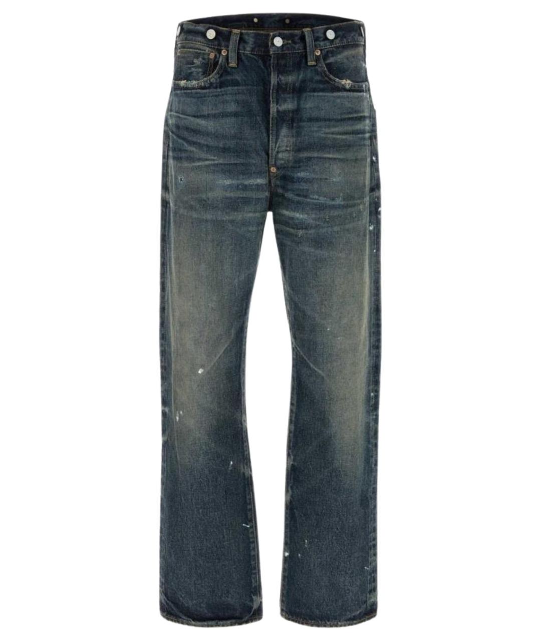 JUNYA WATANABE Синие хлопковые прямые джинсы, фото 1