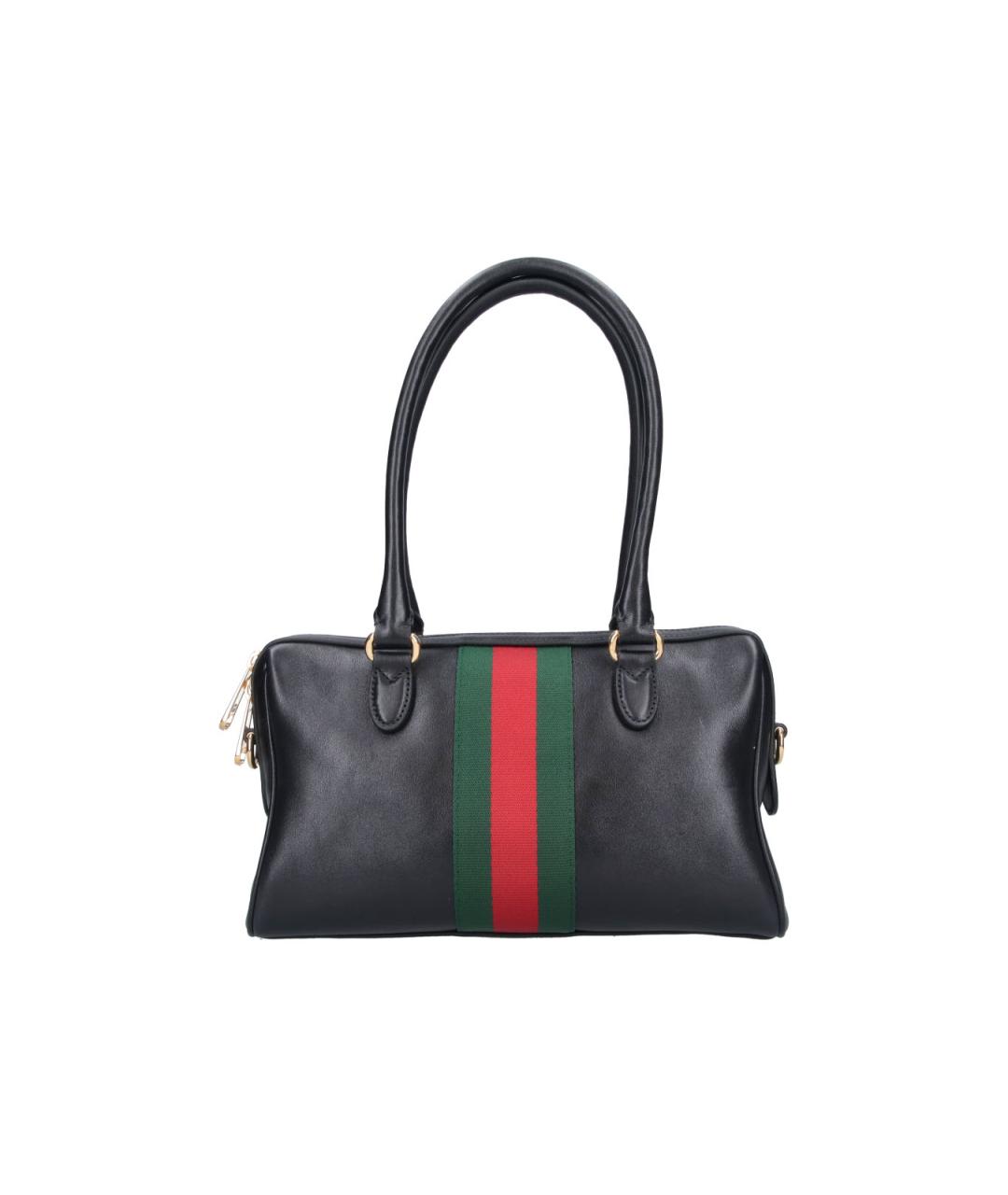 GUCCI Черная кожаная сумка через плечо, фото 3