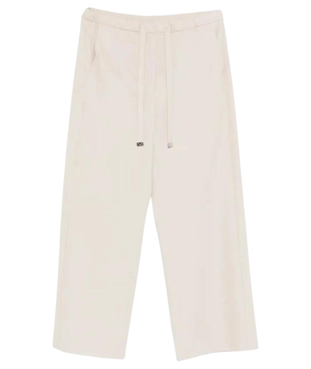 MAX MARA Бежевые шерстяные прямые брюки, фото 1