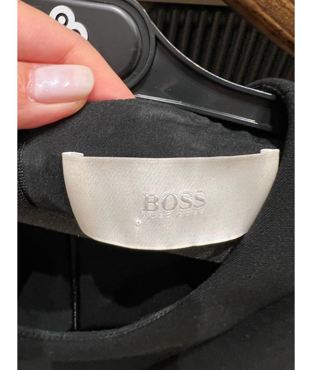 HUGO BOSS Черный вискозный костюм с брюками, фото 4