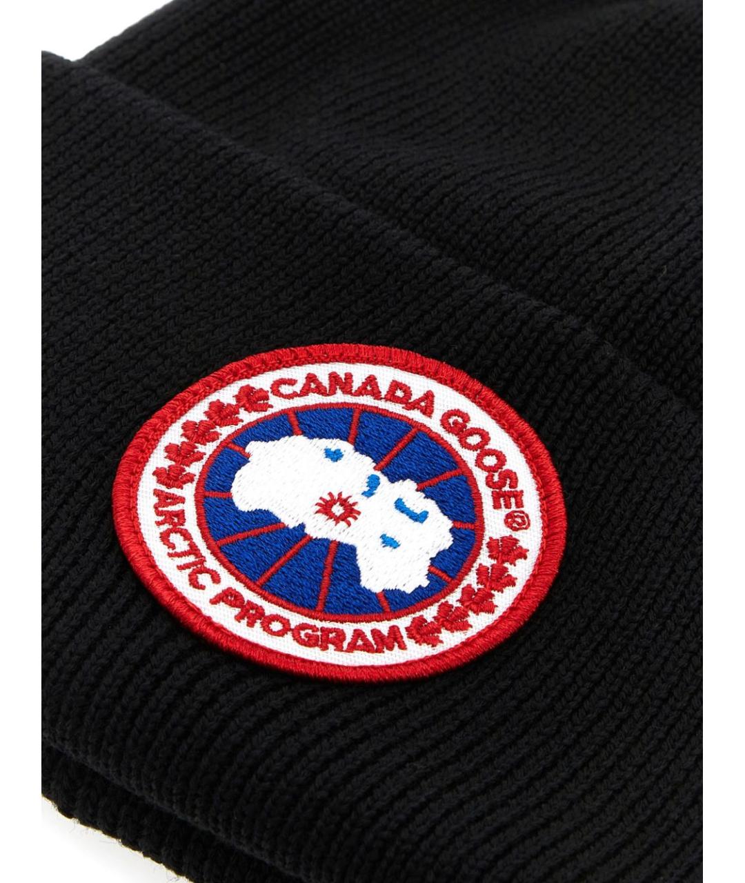 CANADA GOOSE Черная шерстяная шапка, фото 2