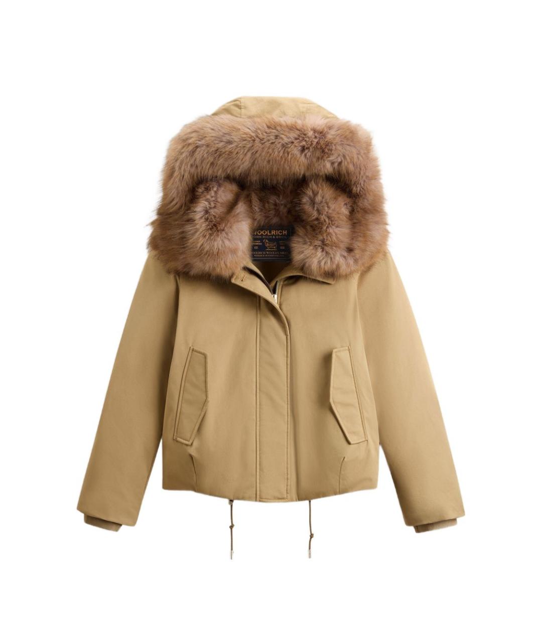 WOOLRICH Хаки хлопковая куртка, фото 6
