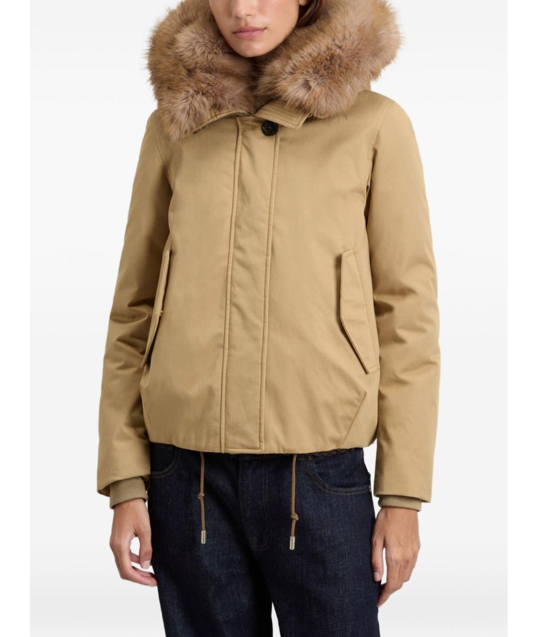 WOOLRICH Хаки хлопковая куртка, фото 3
