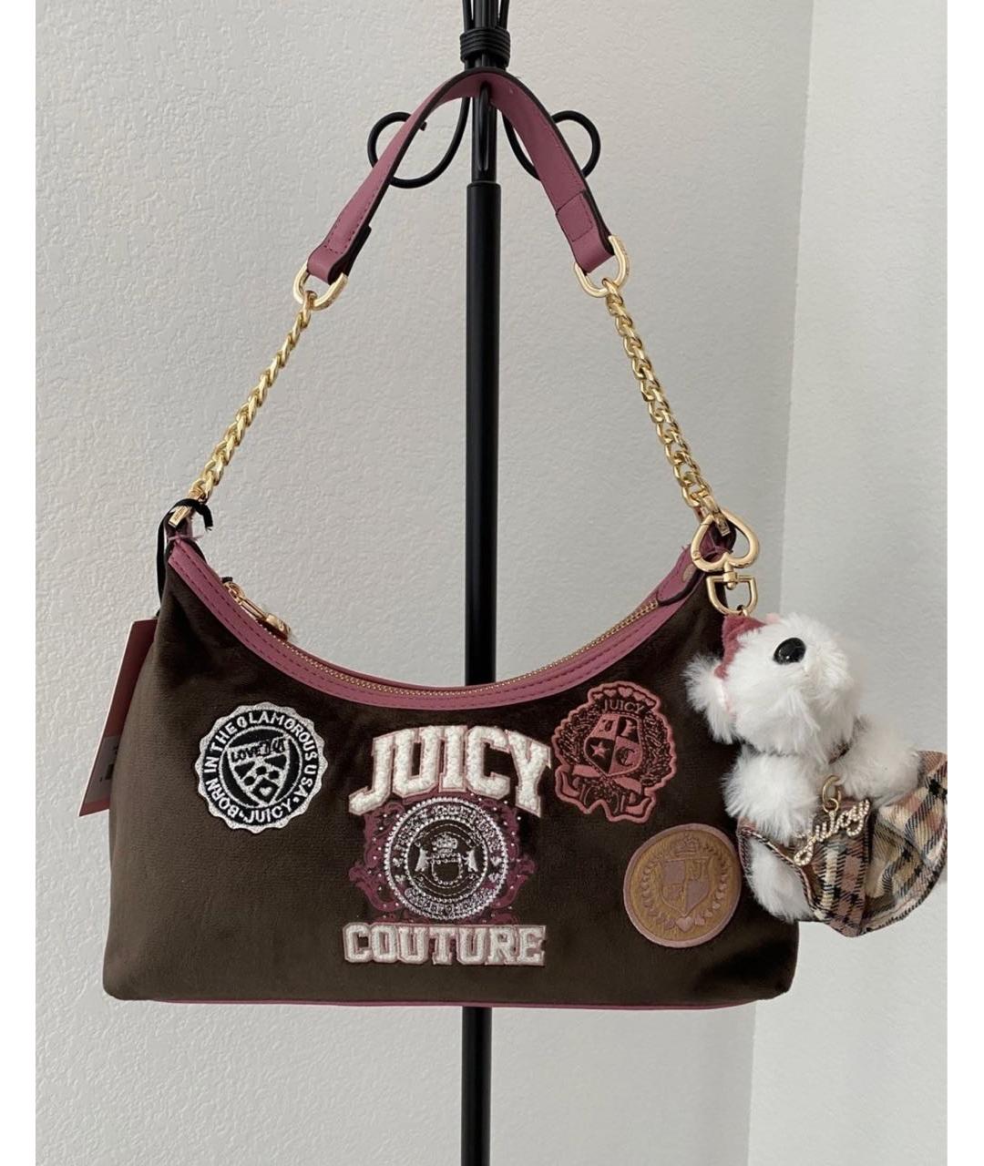JUICY COUTURE Коричневая сумка с короткими ручками, фото 5