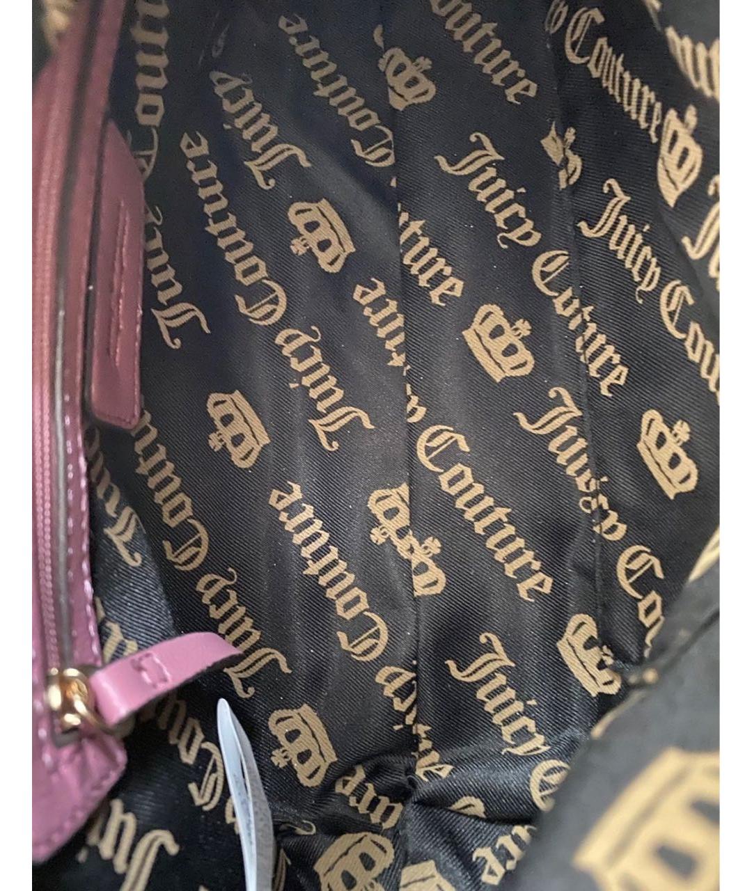 JUICY COUTURE Коричневая сумка с короткими ручками, фото 4