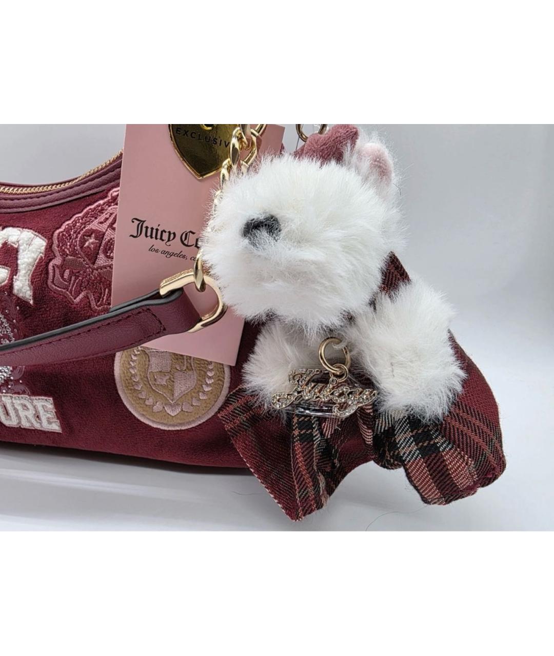 JUICY COUTURE Бордовая сумка с короткими ручками, фото 2