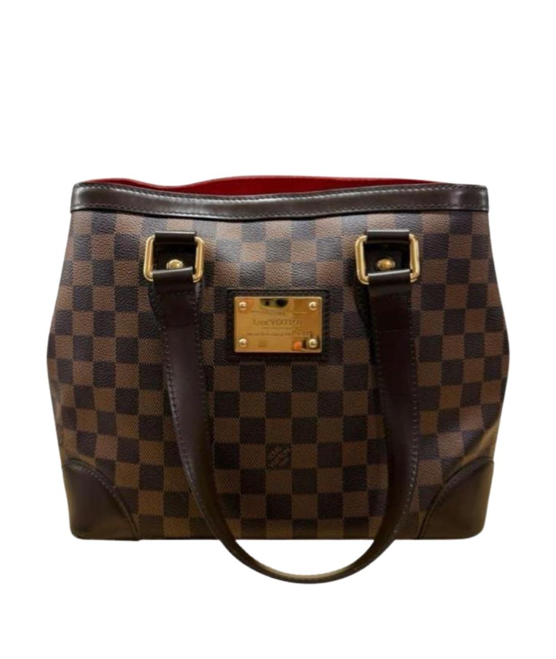 LOUIS VUITTON Коричневая сумка тоут из канвы, фото 1