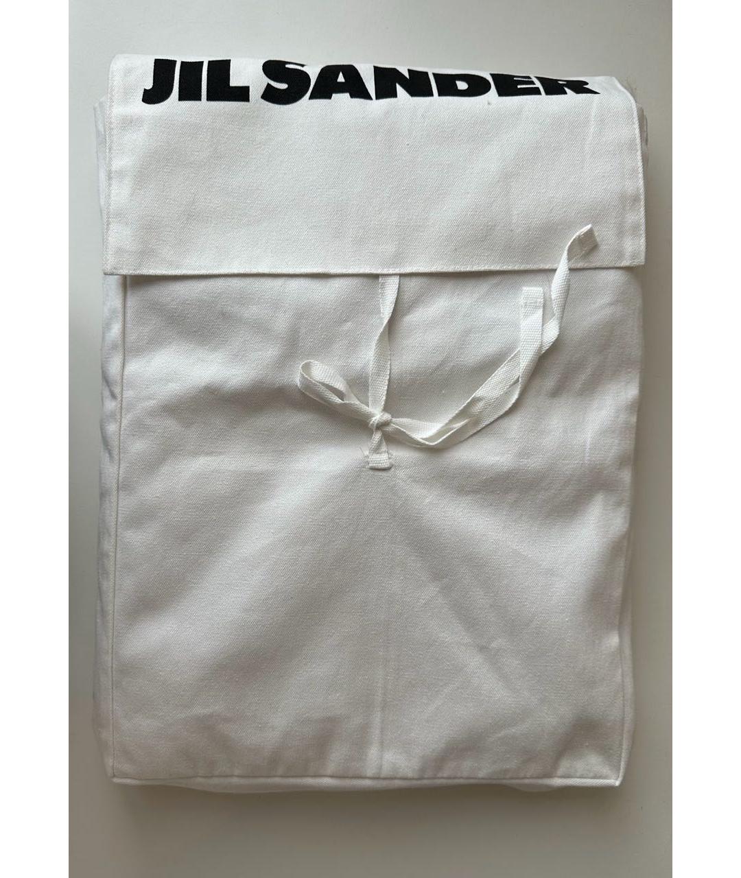 JIL SANDER Бежевый шарф, фото 6